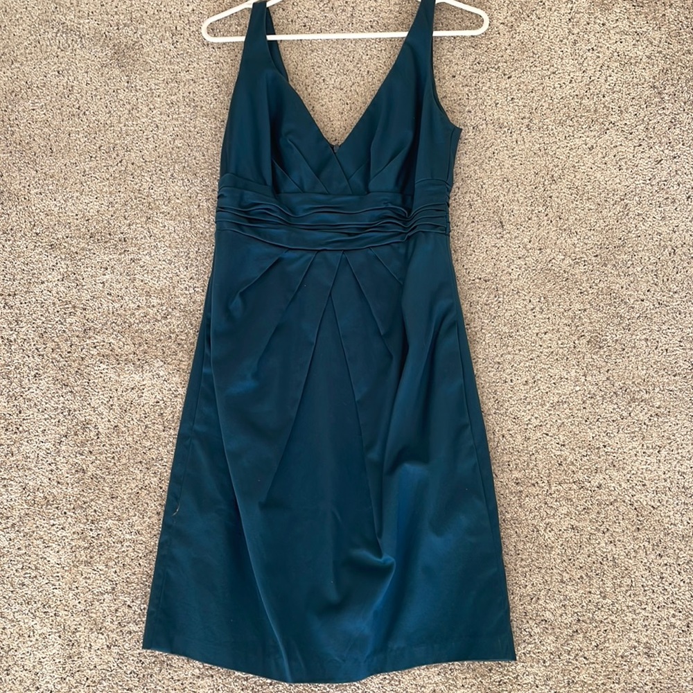 Teal blue bridesmaid dress